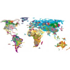 Wall Sticker - World Map Wall Sticker - World Map